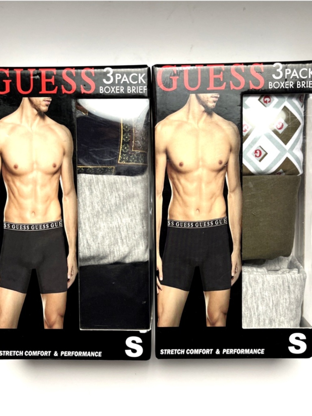 NWT GUESS Men’s 6pc Boxer Brief Bundle Size S Cotton Stretch Underwear